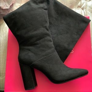 Black knee high boots